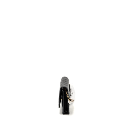 Chanel Classic Wallet on chain caviar black GHW (microchip)