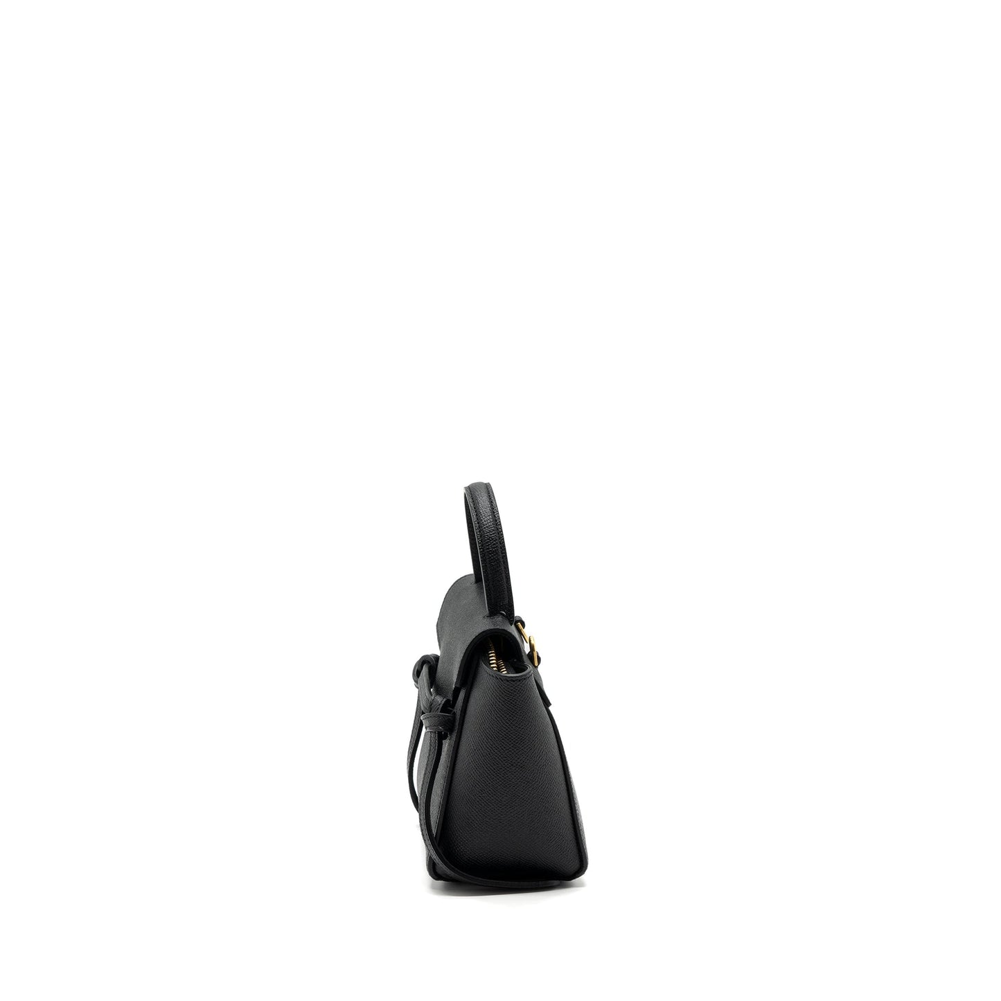 Celine Pico Belt Purse Calfskin Black