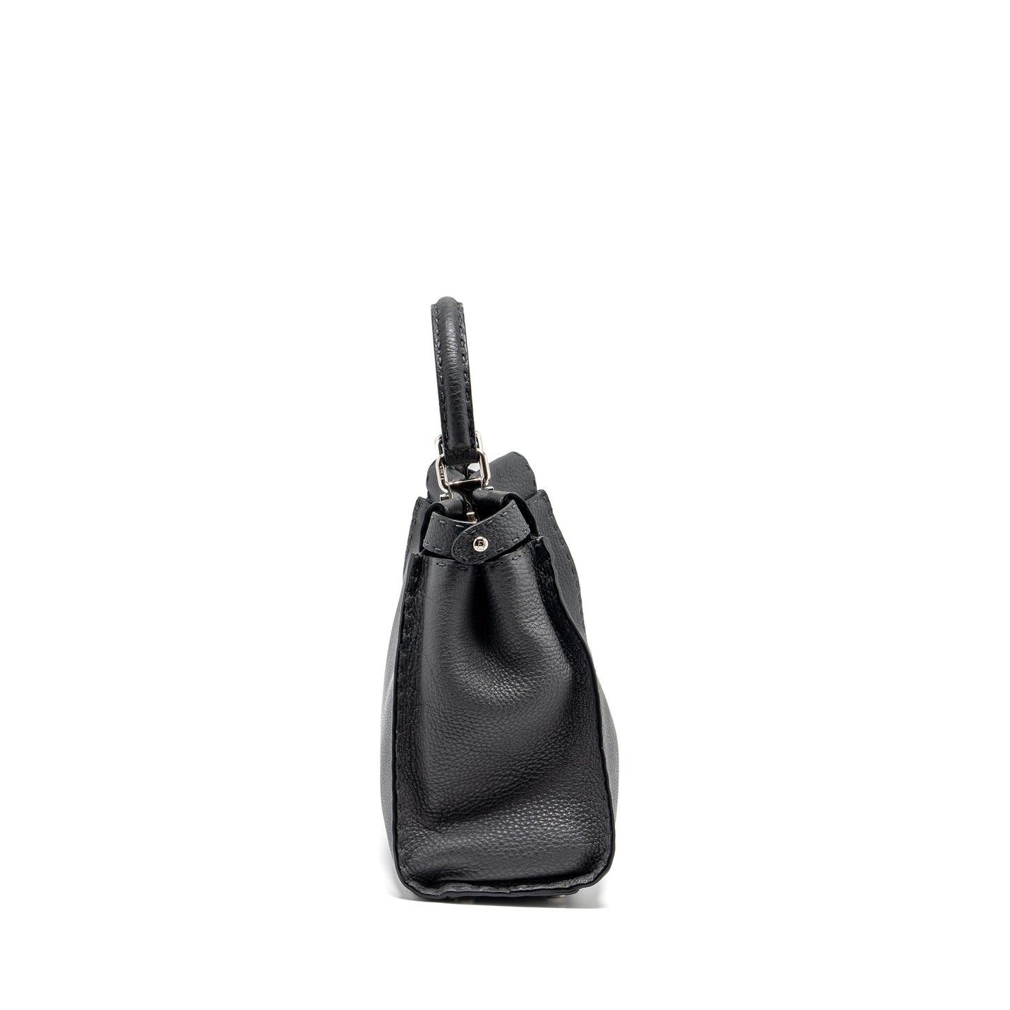 Fendi Medium Peekaboo Purse Selleria Leather Black