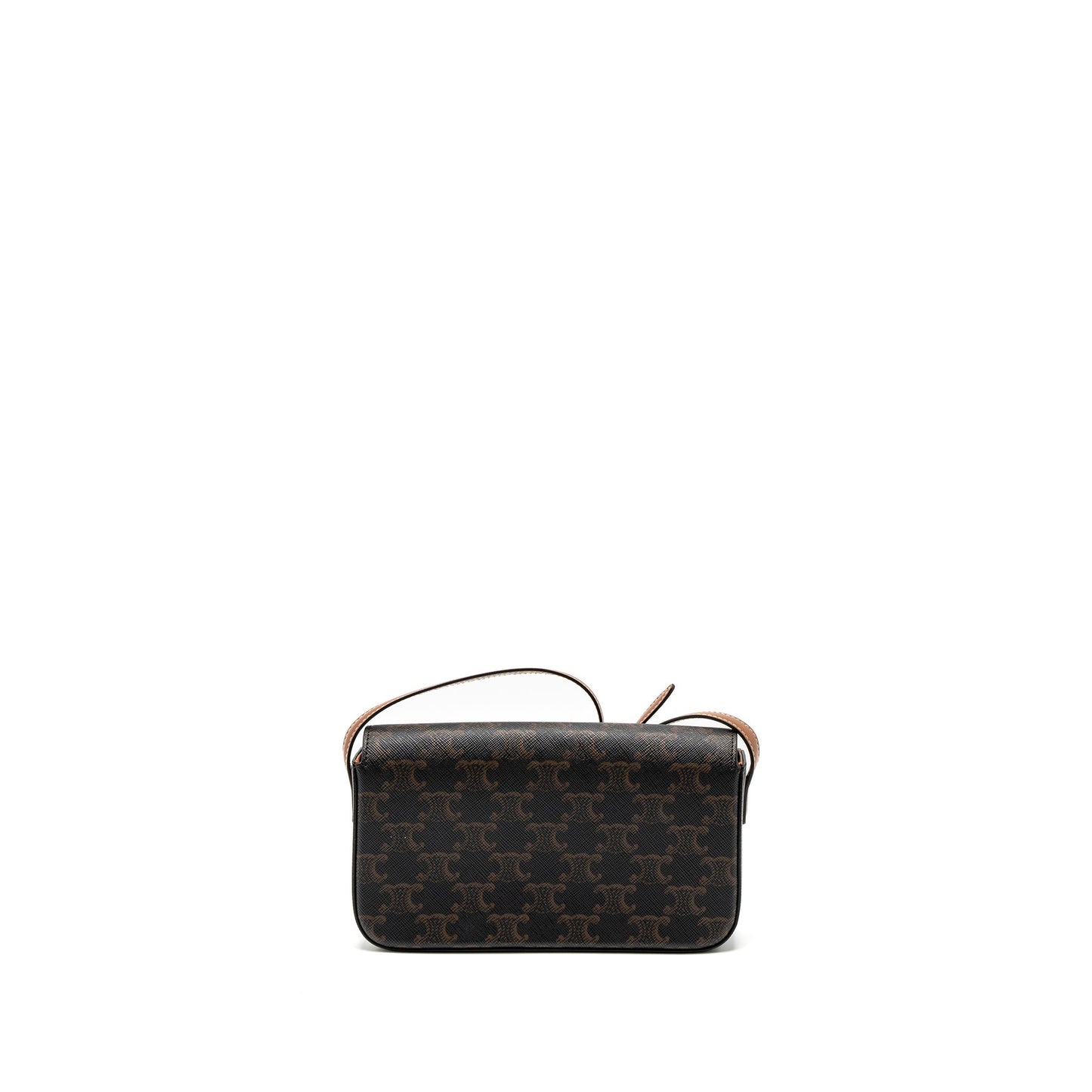 Celine Triomphe Mini Purse Calfskin Tan