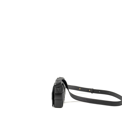 Bottega Veneta Small Cassette Purse Lambskin Black