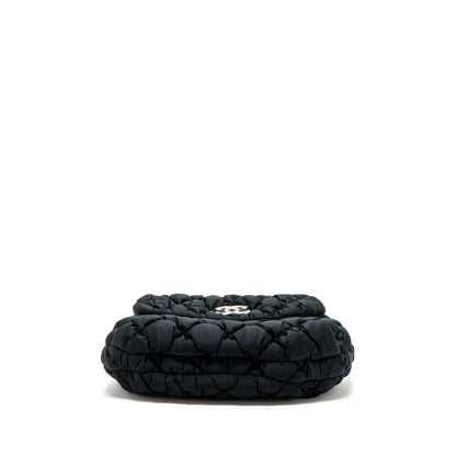 Chanel quilted flap shoulder bag nylon black SHW