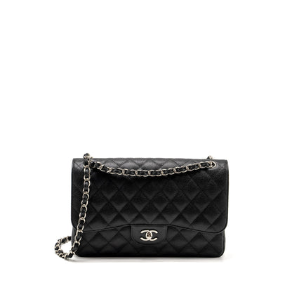Chanel Jumbo Classic Double Flap Bag Caviar Black SHW