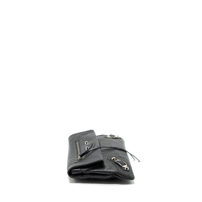Balenciaga City Fold Clutch/ Mini Purse Dark Grey