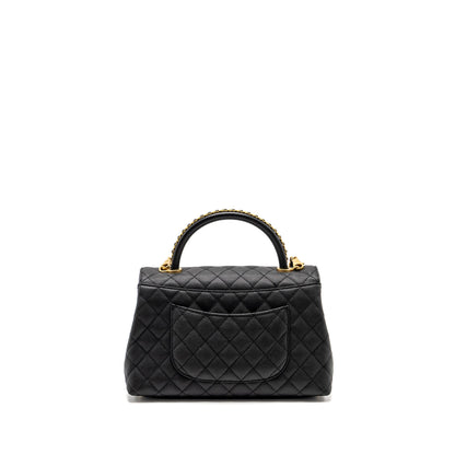 Chanel Medium Coco Handle Limited Edition Caviar Black GHW (microchip)