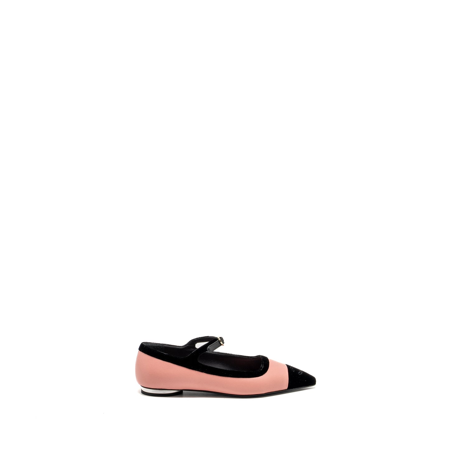 Chanel size 36.5 merry Janeâs shoes pink / black