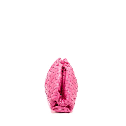 Bottega Veneta Intrecciato Pouch Leather Pink
