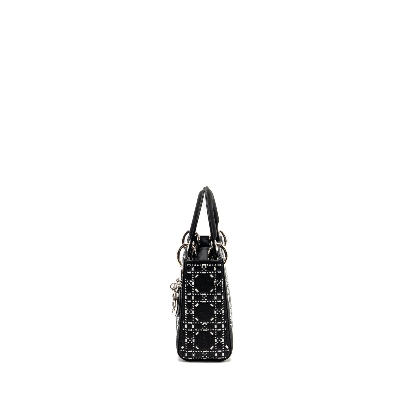 Dior Mini Lady Dior Satin Crystal Black
