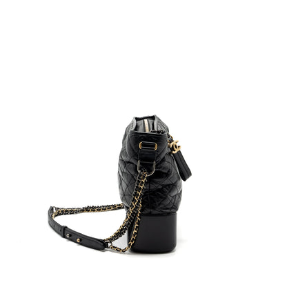Chanel Maxi Gabrielle Hobo Bag Calfskin Black Multicolour Hardware