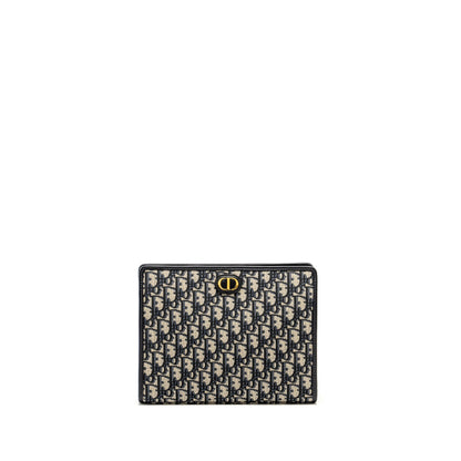 Dior 30 Montaigne Dea Pouch Blue Oblique Jacquard