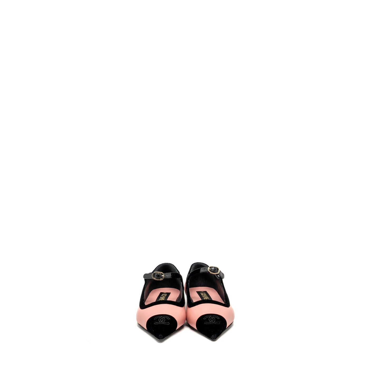 Chanel size 36.5 merry Janeâs shoes pink / black