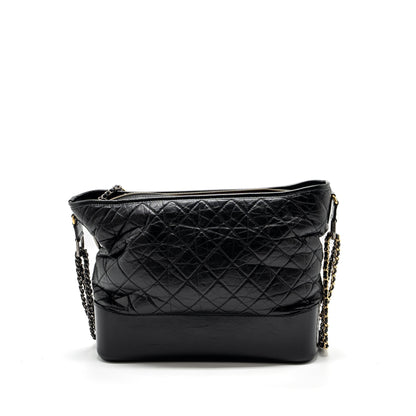 Chanel Maxi Gabrielle Hobo Bag Calfskin Black Multicolour Hardware
