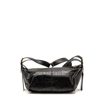 Dior Small D-Journey Purse Crinkled Calfskin Black
