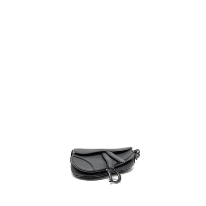 Dior Mini Saddle Purse Calfskin So Black