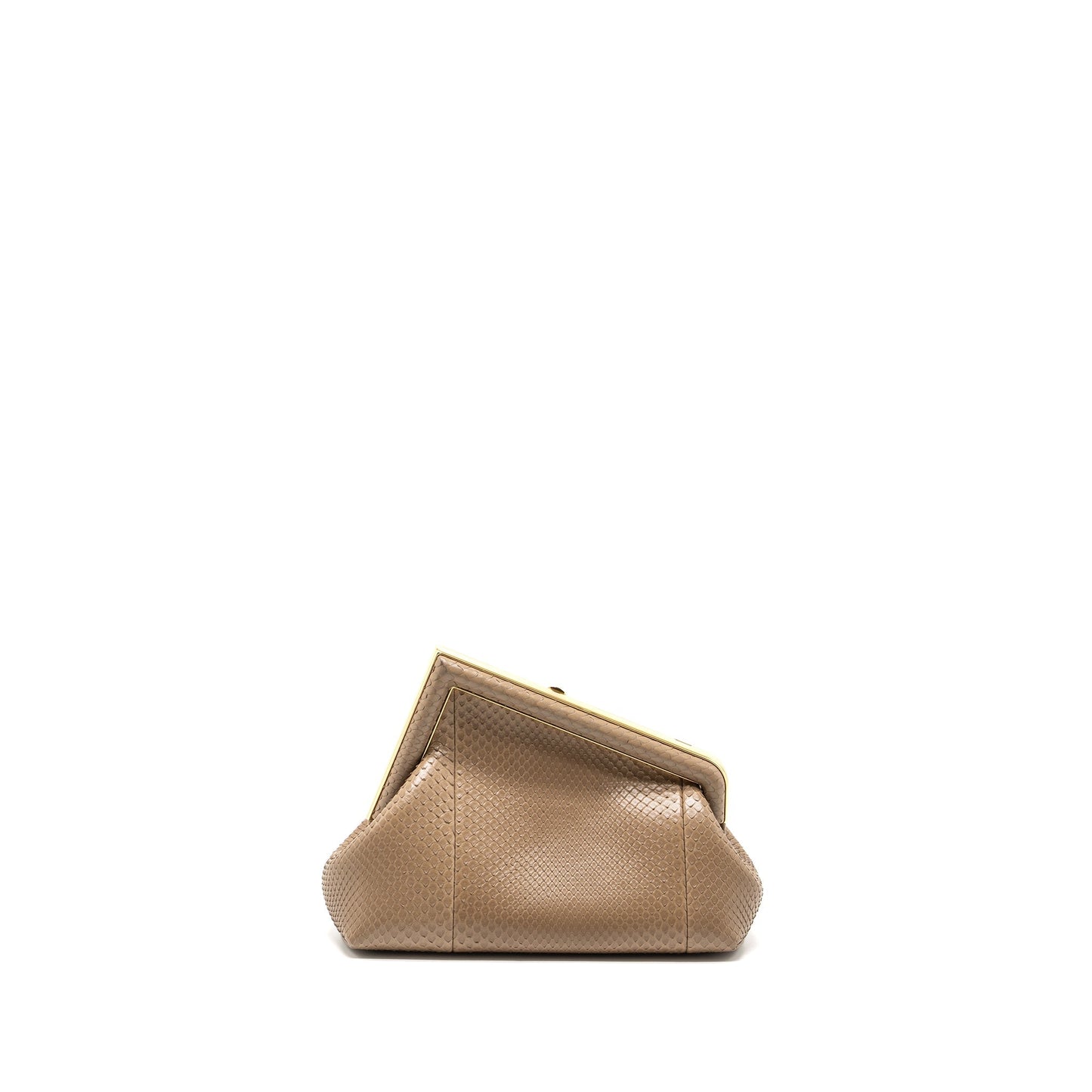 Fendi First Small Purse Python Beige