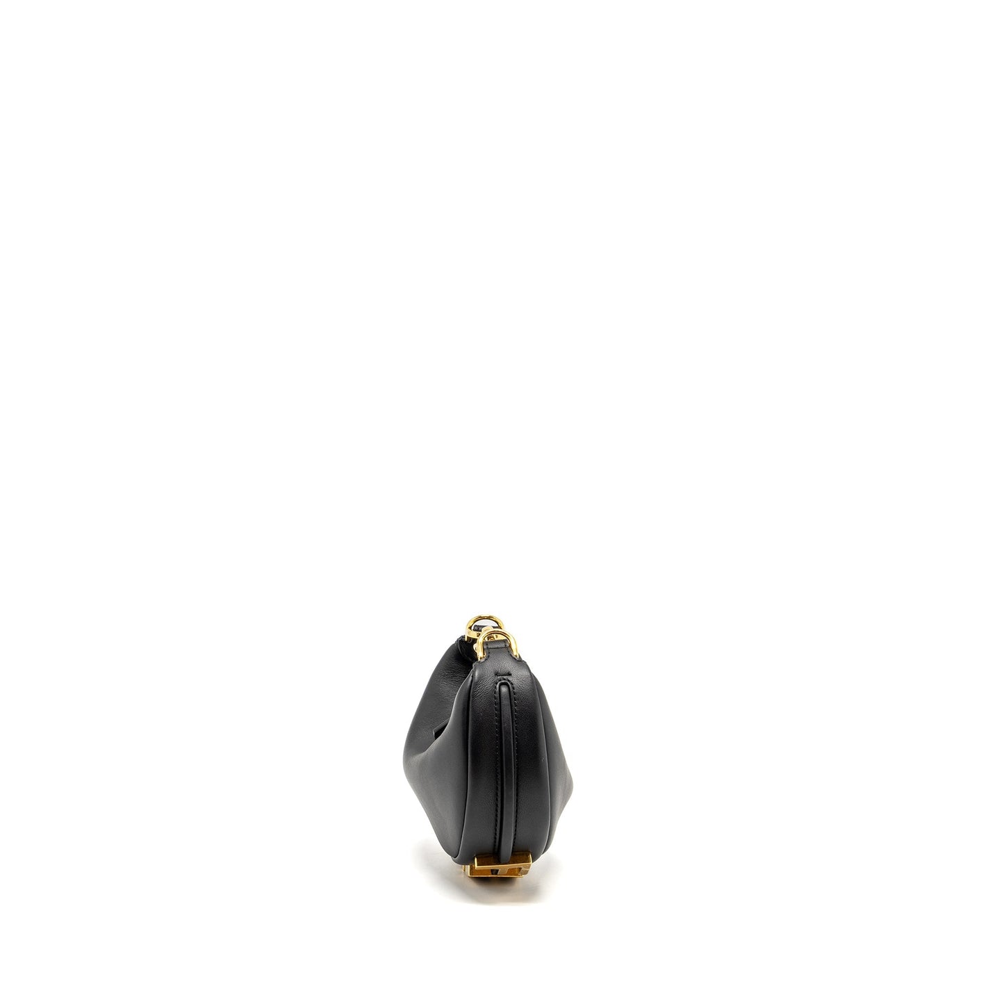 Fendi Nano Fendigraphy Leather Charm Calfskin Black