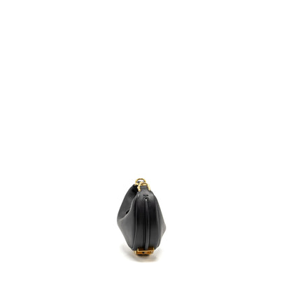 Fendi Nano Fendigraphy Leather Charm Calfskin Black