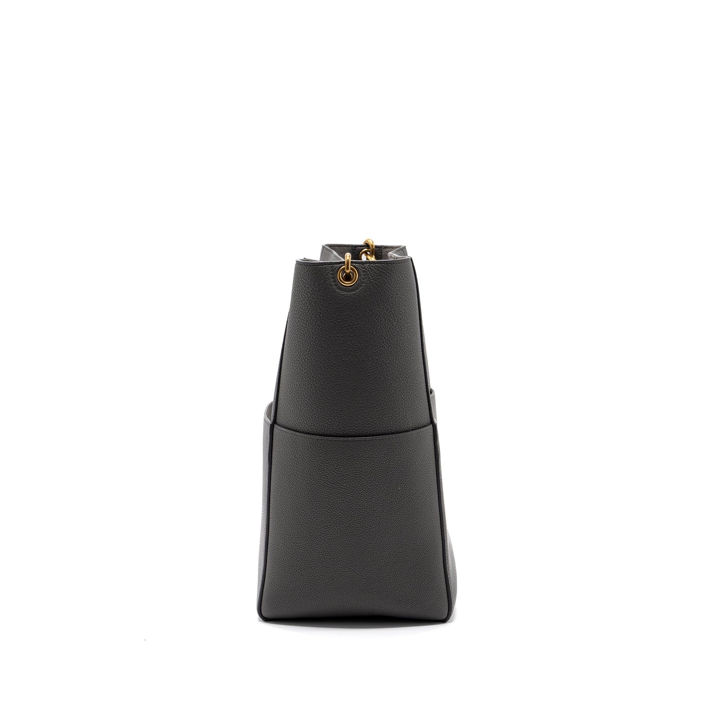 Celine Sangle Bucket Grained Calfskin Grey