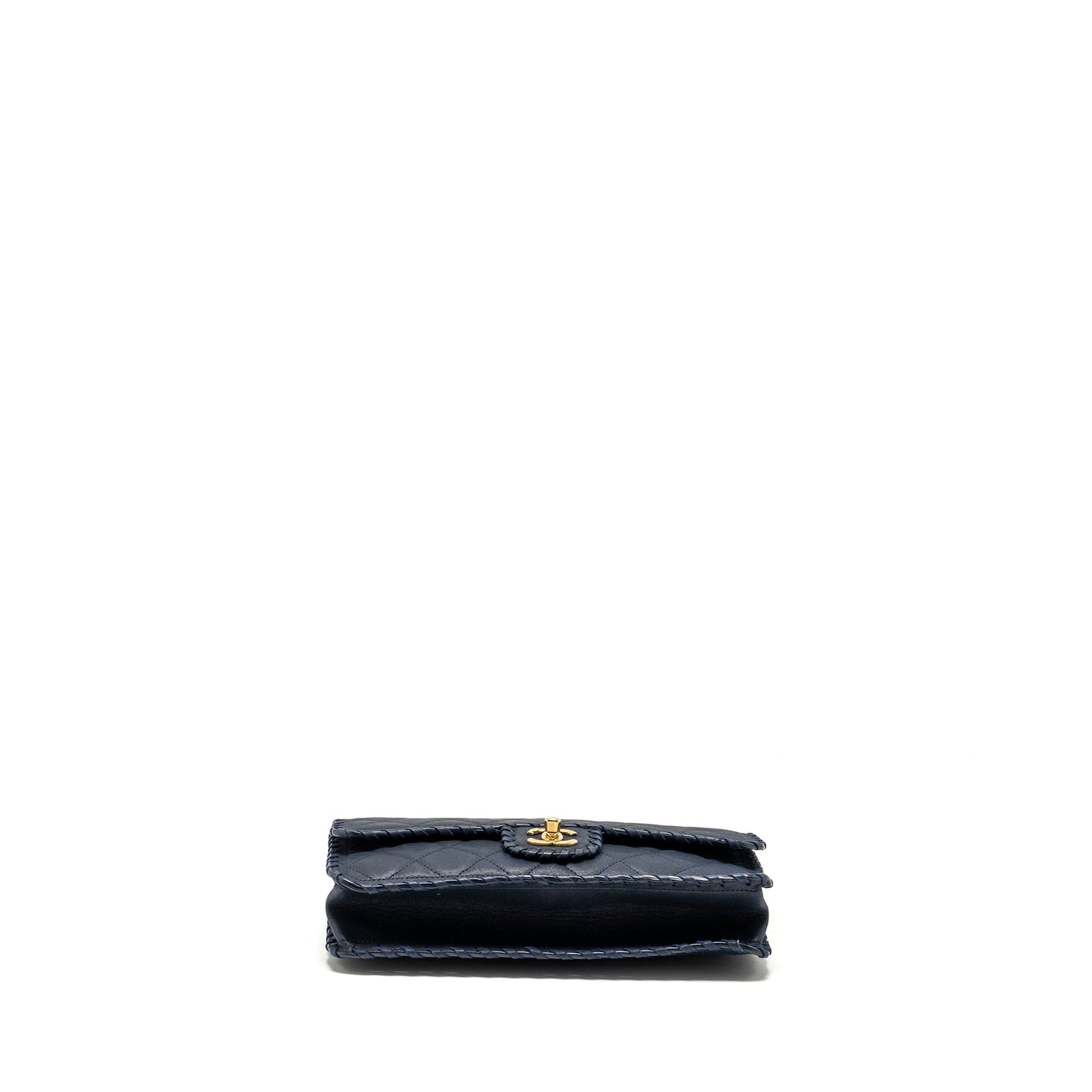 Chanel Seasonal Flap Bag Calfskin Navy GHW