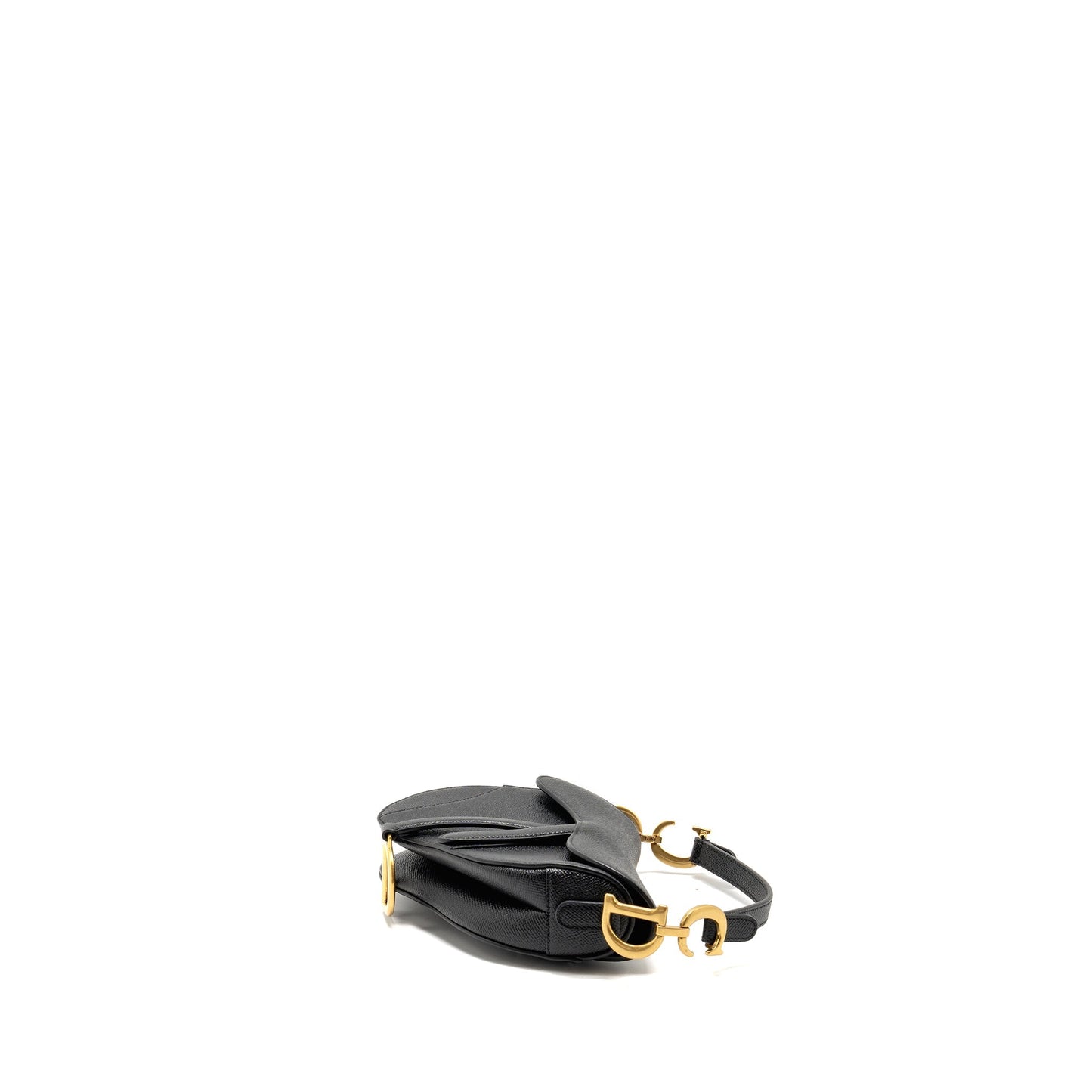 Dior Mini Saddle Purse Calfskin Black