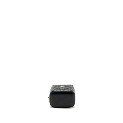 Chanel Top Handle Mini Vanity Lambskin Black GHW