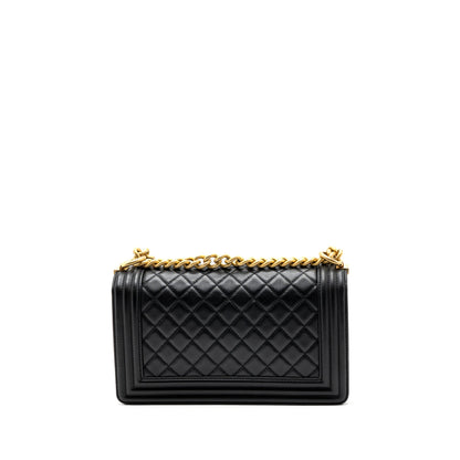 Chanel Medium Boy Bag Calfskin Black GHW