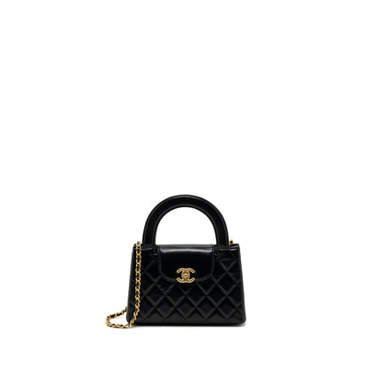 Chanel 23k Mini Shopping Bag Calfskin Black GHW (microchip)
