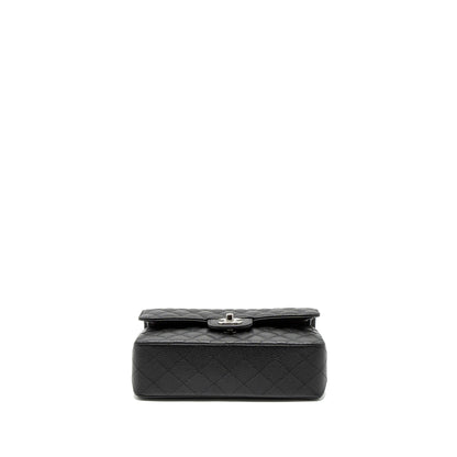 Chanel Small Classic Double Flap Bag Caviar Black SHW (Microchip)