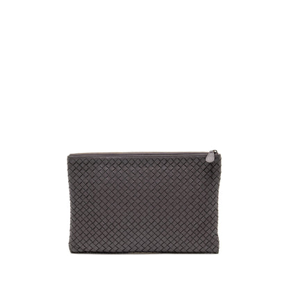 Bottega Veneta Intrecciato Clutch Leather Brown