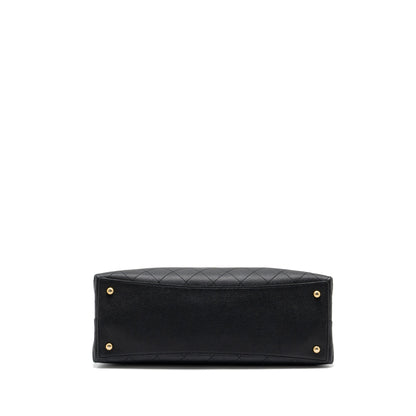 Chanel Chains Tote Bag Caviar Black Brushed GHW