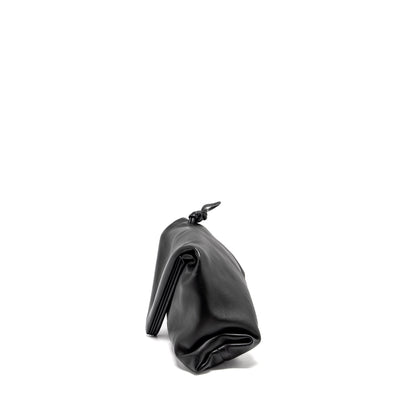 Bottega Veneta Trine Envelop Clutch Leather Black