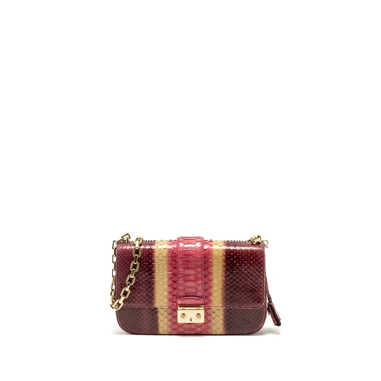 Miss Dior Medium Flap Purse Python Multicolour