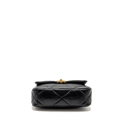 Chanel Small 19 Bag Lambskin Black Multicolor hardware (microchip)