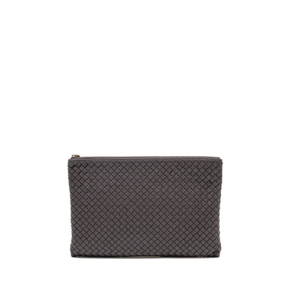 Bottega Veneta Intrecciato Clutch Leather Brown