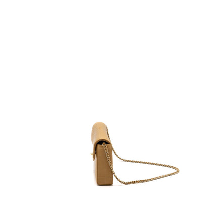 Chanel Vintage Flap Bag Dark Beige GHW