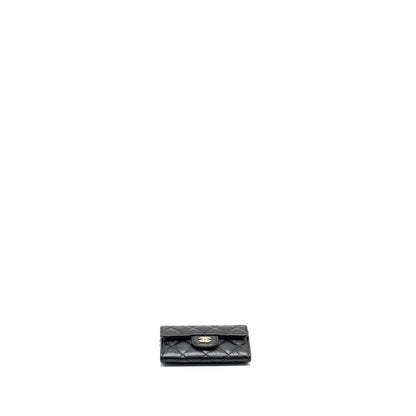 Chanel Classic Flap Card Holder Caviar BLACK GHW (Microchip)