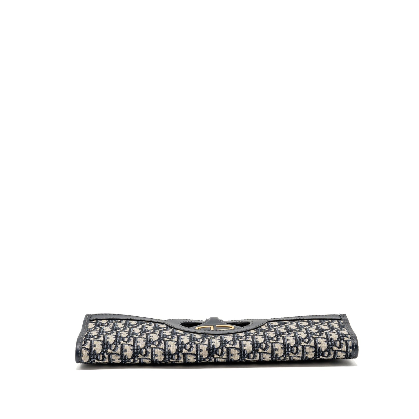 Dior Folder Clutch Oblique Canvas/Calfskin Blue