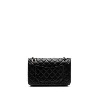 Chanel 2.55 Small Reissue Flap Bag Aged Calfskin Black Ruthenium Hardware (Microchip)