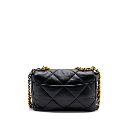 Chanel Medium 19 Bag Lambskin Black Multicolour Hardware(Microchip)
