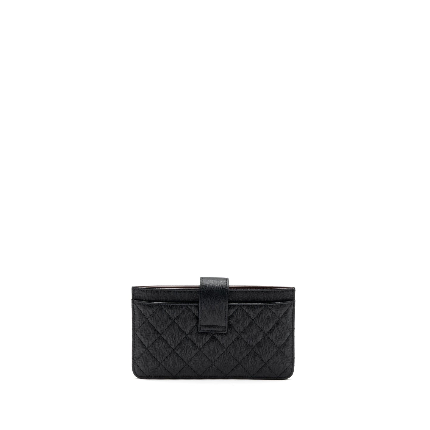 Chanel Clutch Wallet Caviar Black LGHW