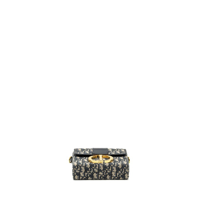 Dior 30 Montaigne Box Blue Oblique Jacquard