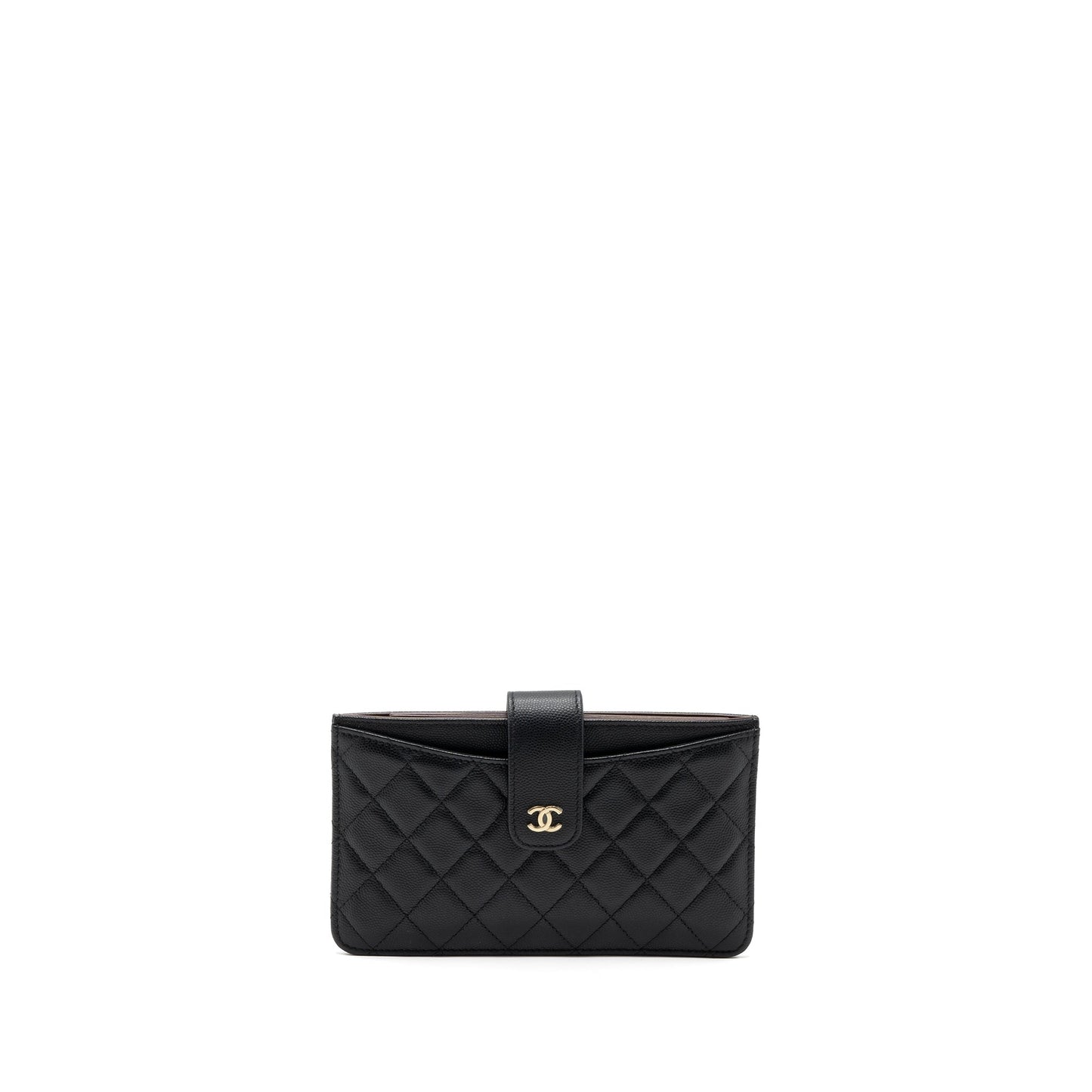 Chanel Clutch Wallet Caviar Black LGHW