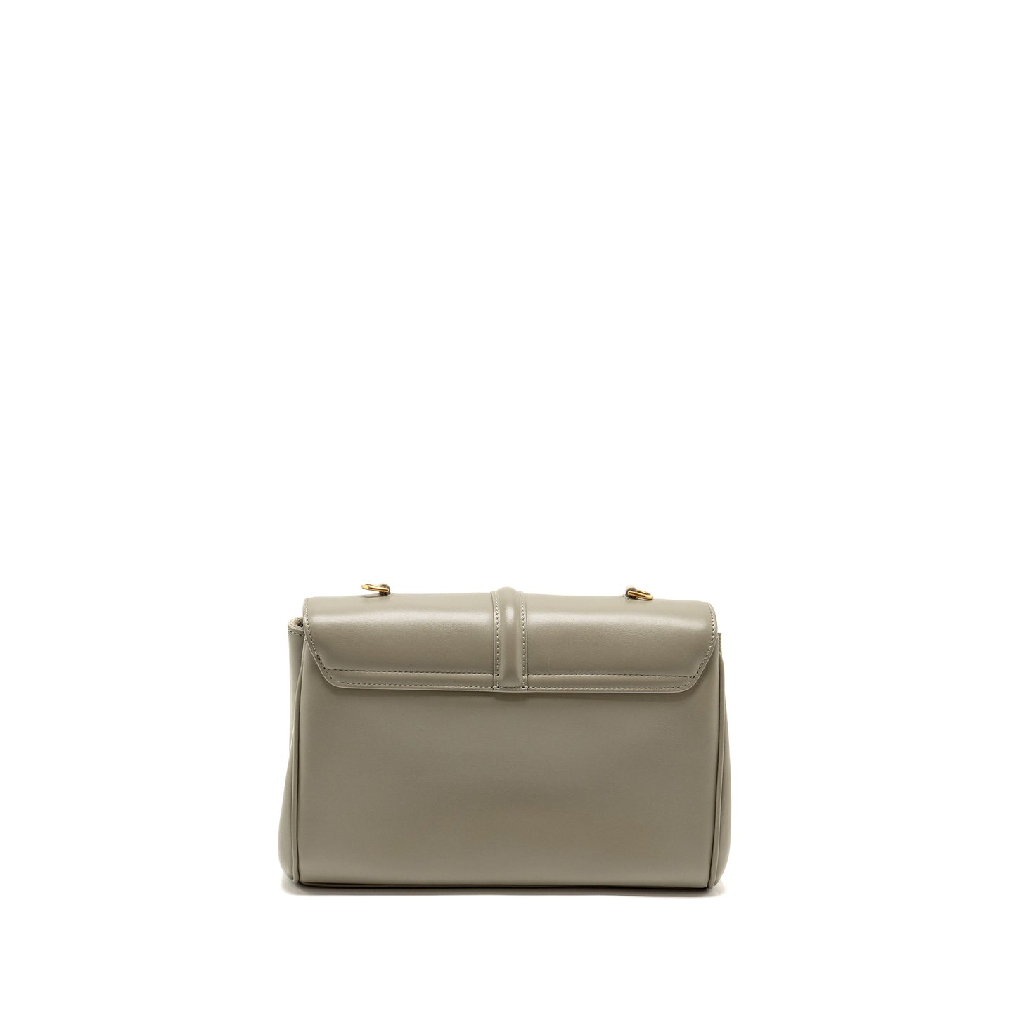 Luxury CELINE Teen Soft 16 calfskin light olive green GHW