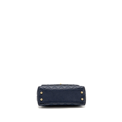 Chanel Small Coco Handle Caviar Navy GHW