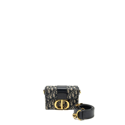 Dior 30 Montaigne Box Blue Oblique Jacquard