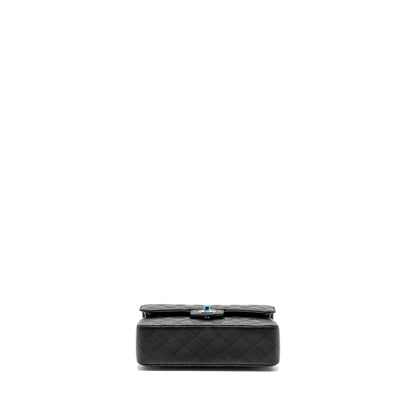 Chanel Small Classic Double Flap Bag Caviar BLACK SHW (Microchip)
