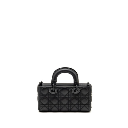 Dior Small Lady D-Joy Purse Black Ultramatte Calfskin So Black