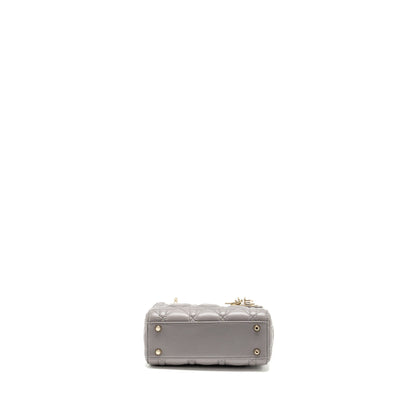 Dior Mini Lady Dior Lambskin Grey