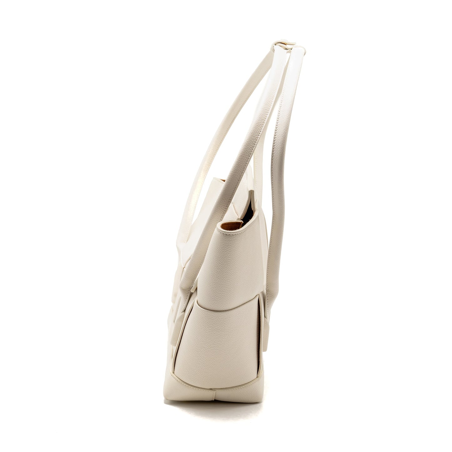 Bottega veneta large Arco tote Purse grained calfskin white