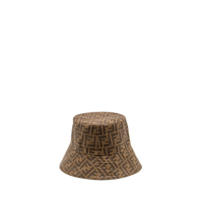 Fendi Size S Bucket Hat Brown/Beige